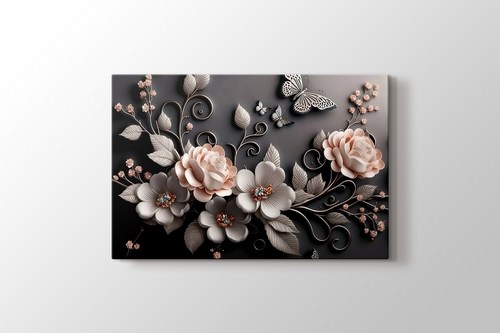 Kabartmalı Çiçekler görseli.