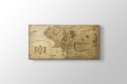 Orta Dünya Haritası görseli.