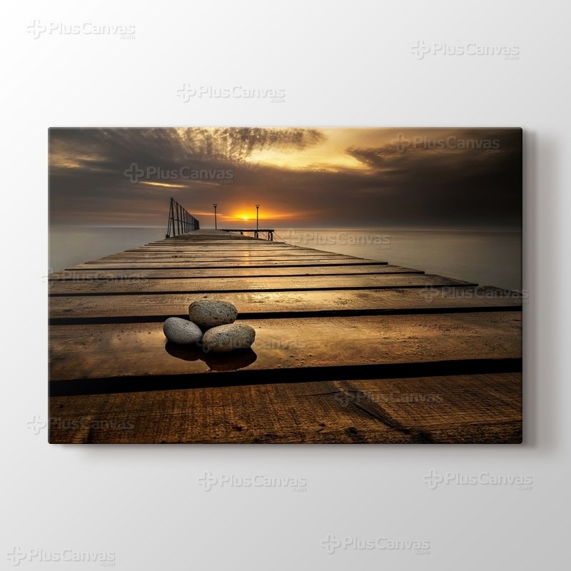 İskelede Taşlar görseli.