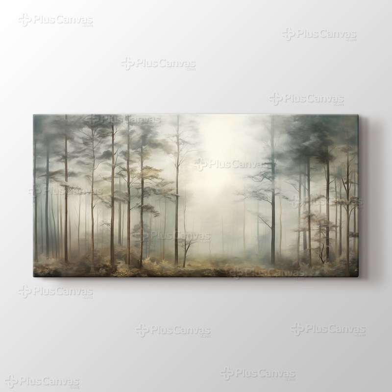 Sisli Orman Suluboya Tablo görseli.