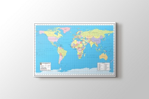 Dünya Siyasi Haritası görseli.