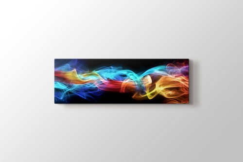 Renkli dijital alevler görseli.