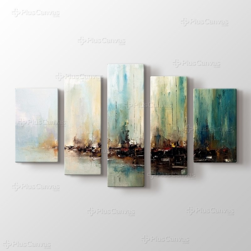 Yağlıboya Soyut Liman görseli.