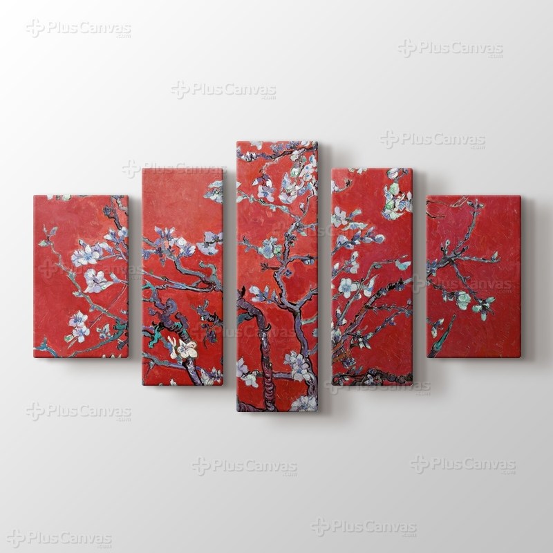 Çiçek açan badem ağacı görseli.