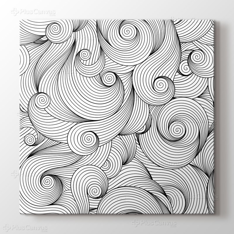 Spiraller boyama tablo görseli.