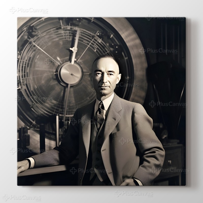 Robert Oppenheimer - Bilim Adamı - Atom görseli.