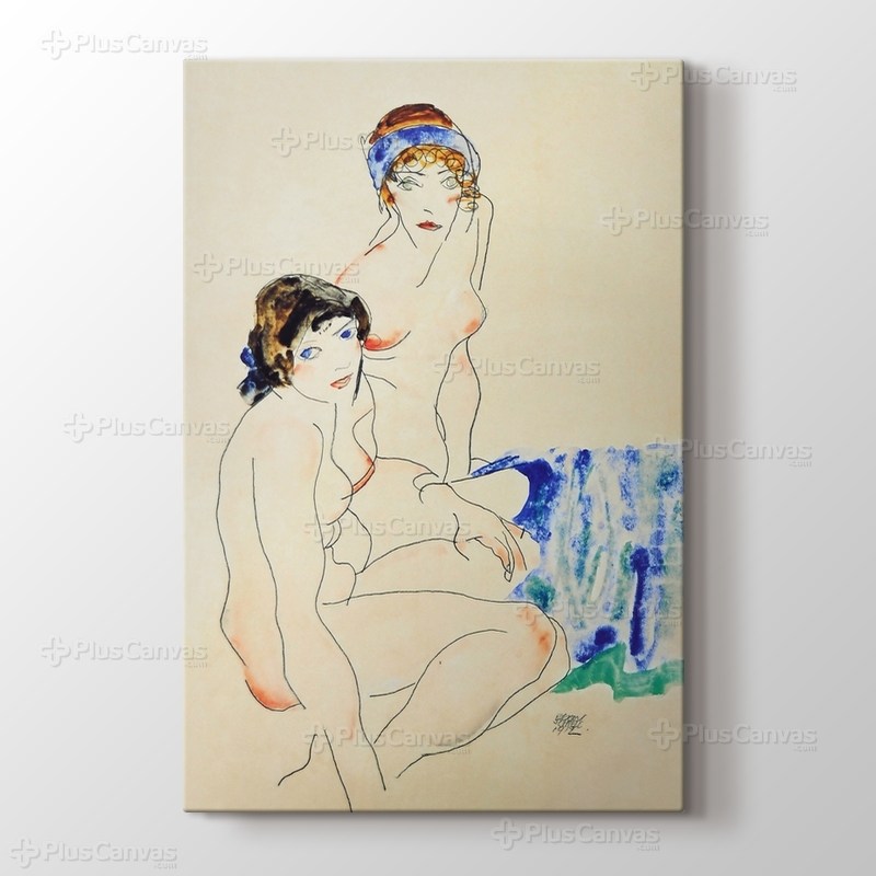 Two Female Nudes by the Water görseli.