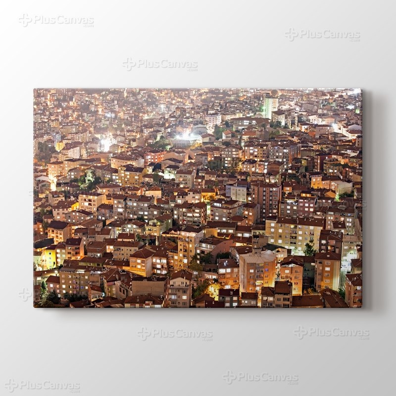 İstanbul Binaları Gece görseli.