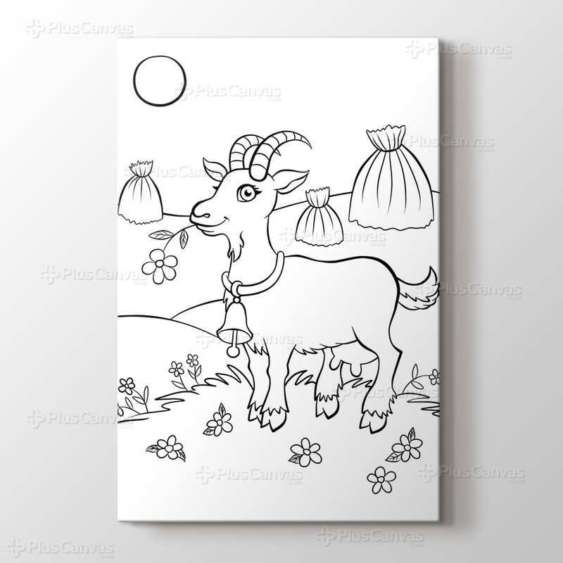 Keçili boyama tablo görseli.