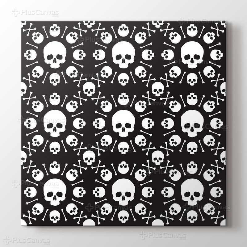 Sonsuz kuru kafalı boyama tablo görseli.