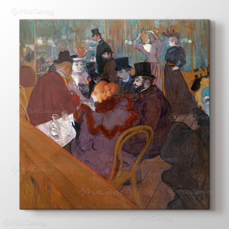 At the Moulin Rouge - Henri de Toulouse-Lautrec görseli.