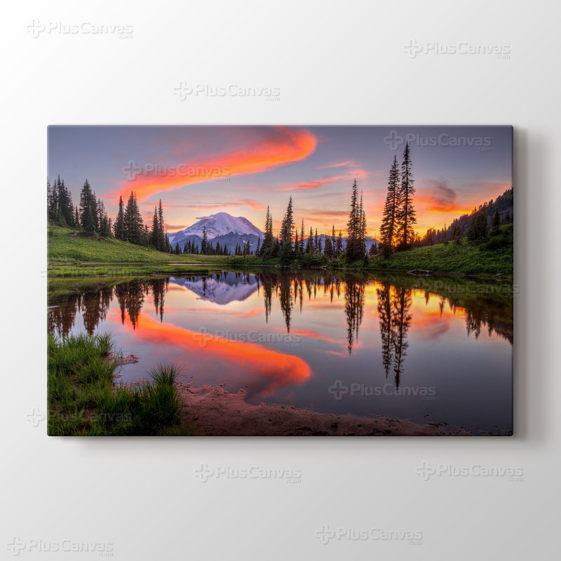 Gün Batımı ve Göl görseli.