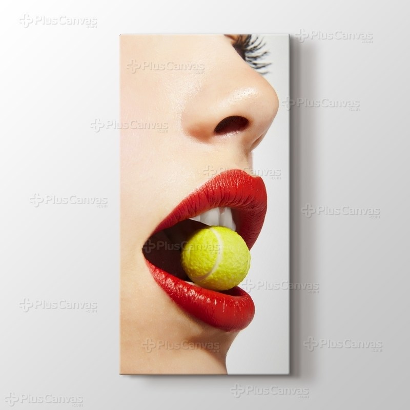 Tenis Topu ve Kırmızı Dudak görseli.
