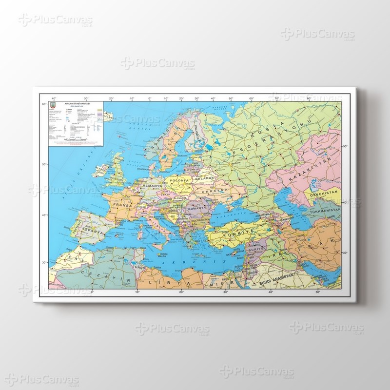 Avrupa Siyasi Haritası görseli.