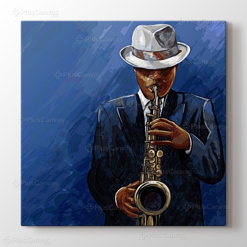 Saksafon Çalan Adam görseli.