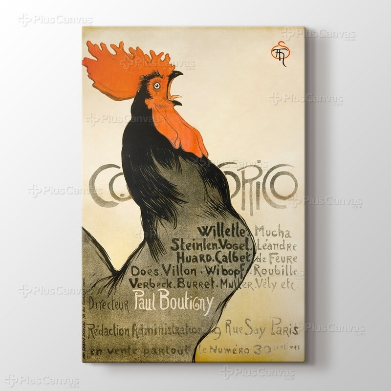Cocorico - Theophile Alexandre Steinlen görseli.