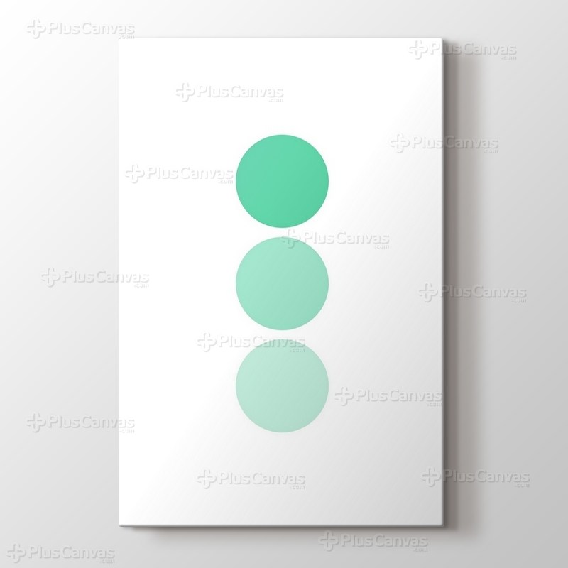 3 Yeşil Nokta Kanvas görseli.