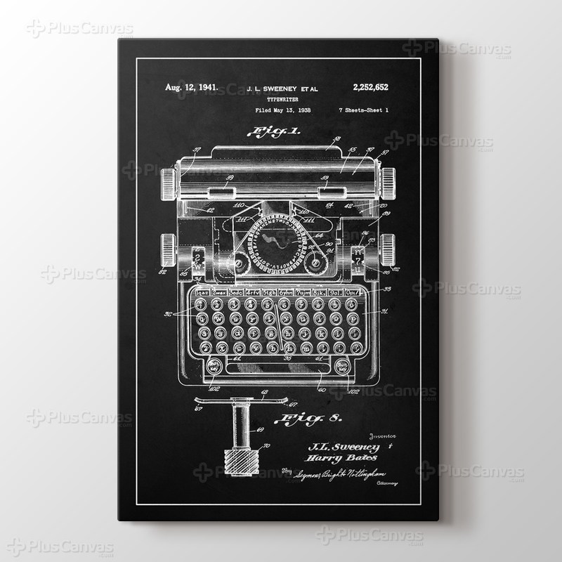 Typewriter Sweeney Patent görseli.