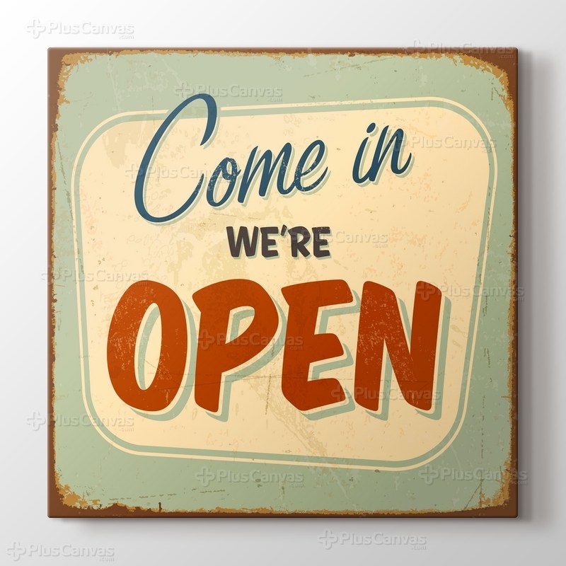 Vintage Açık Tabelası görseli.