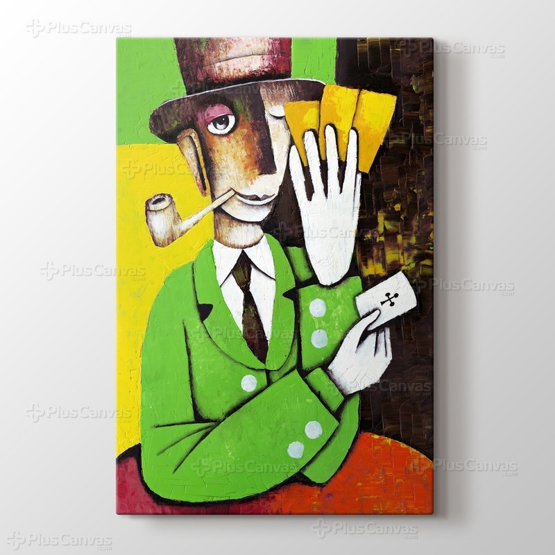 Man Playing Cards görseli.