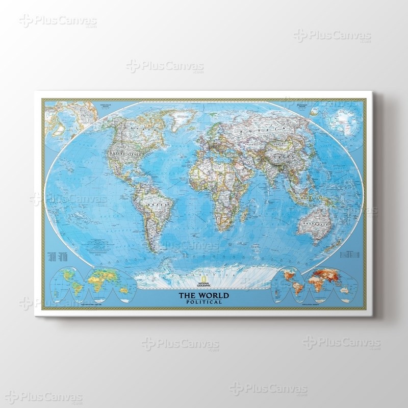 Siyasi Dünya Haritası görseli.