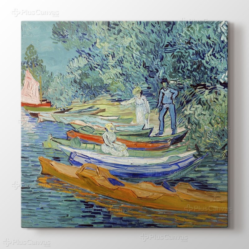 Bank of the Oise at Auvers görseli.