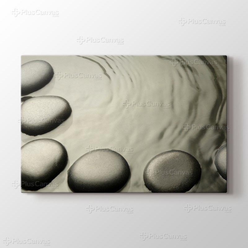 Su içinde taşlar görseli.