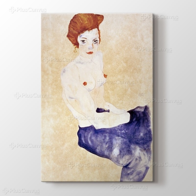 Sitzender Blauer Akt görseli.