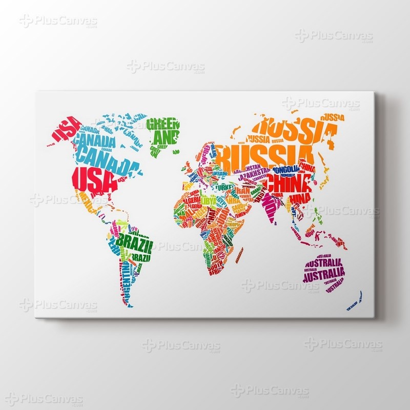 World Map Typography görseli.