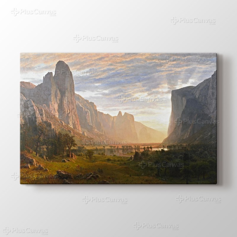 Looking Down Yosemite Valley California 1865 görseli.