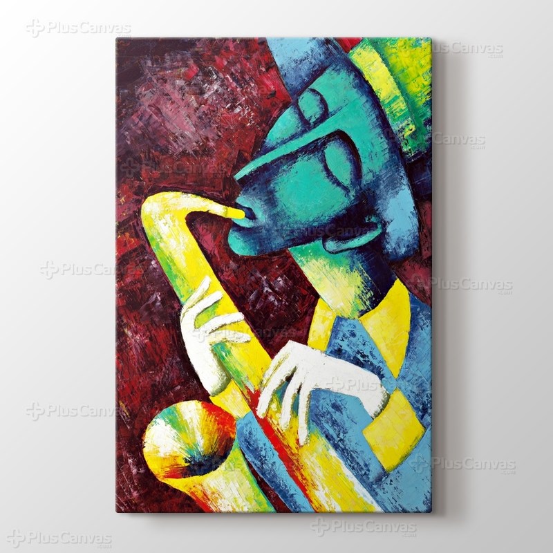 Saksafon sanatçısı görseli.