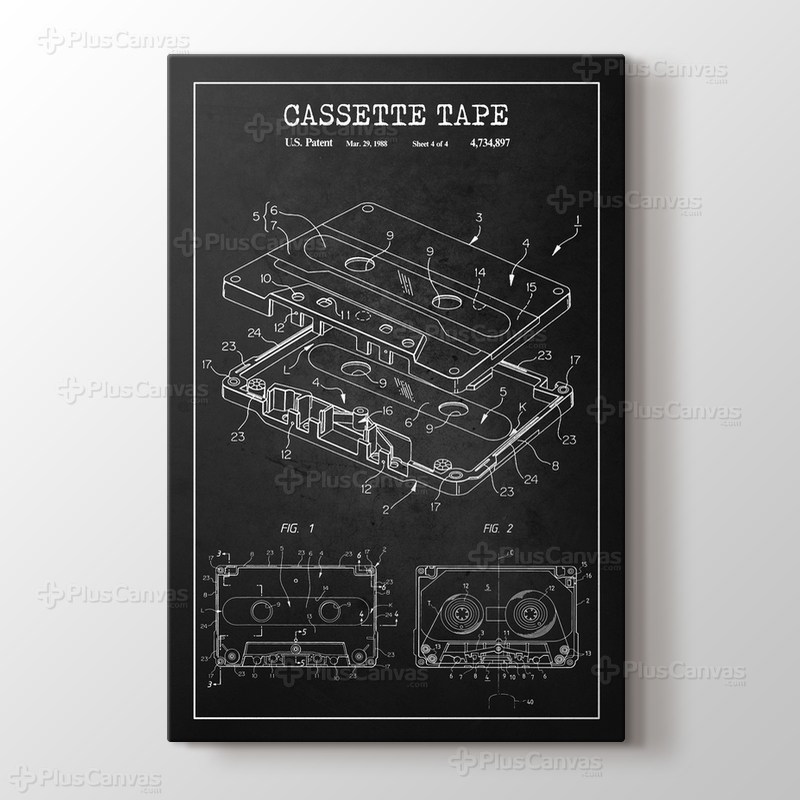 Cassette Tape Patent görseli.