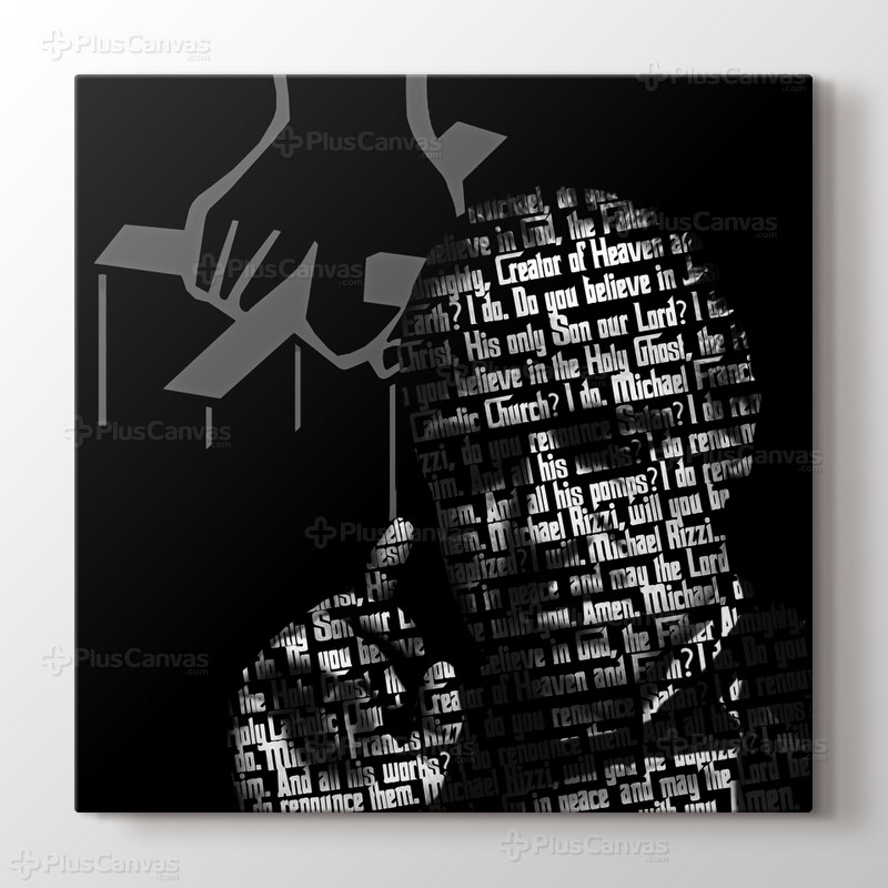 Tipografik The Godfather görseli.