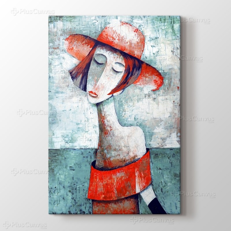 Kırmızılı Kadın görseli.