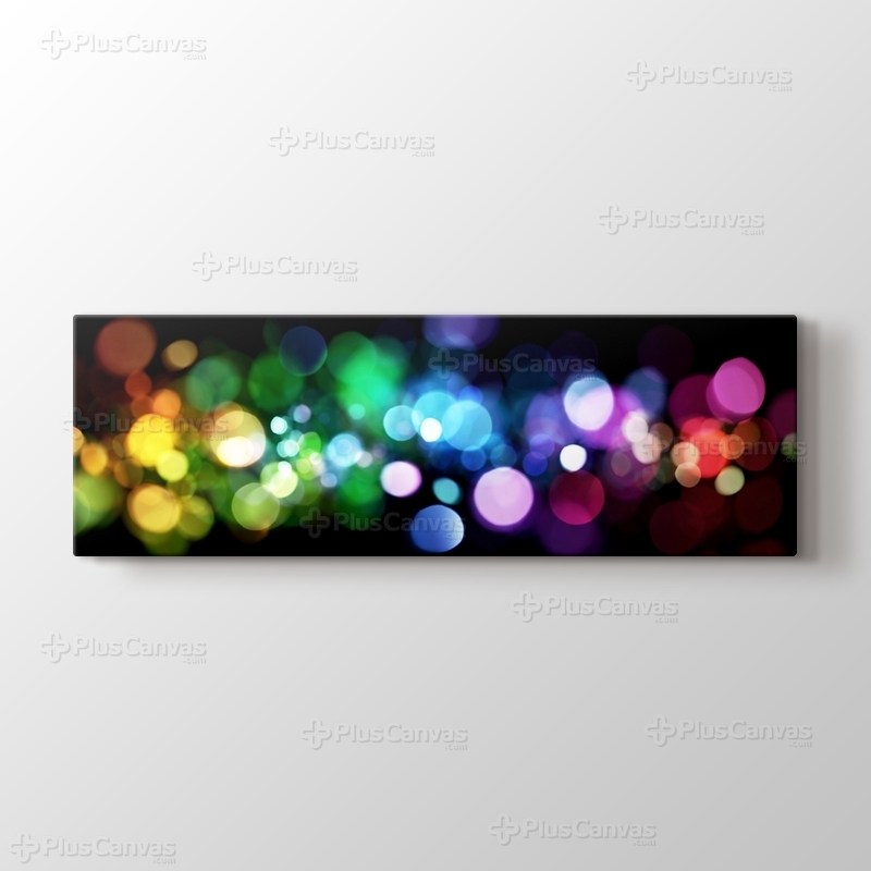 Renkli ışık hareleri görseli.