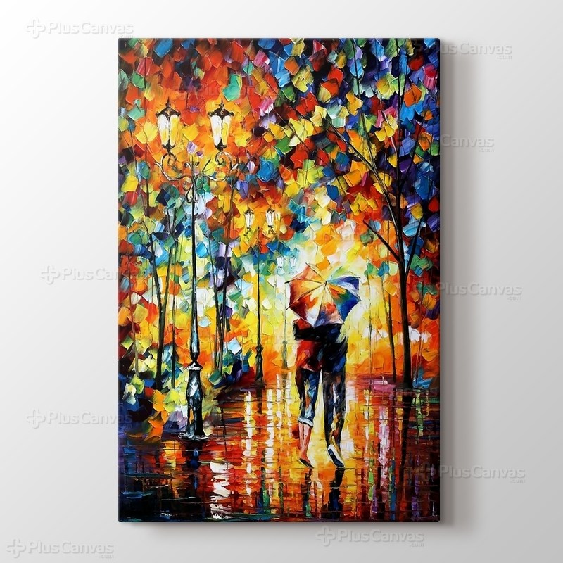 Şemsiye Altında Öpüşenler görseli.