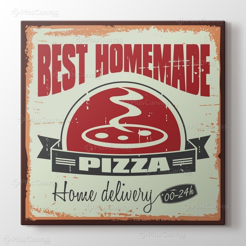Vintage Pizzacı Afişi görseli.