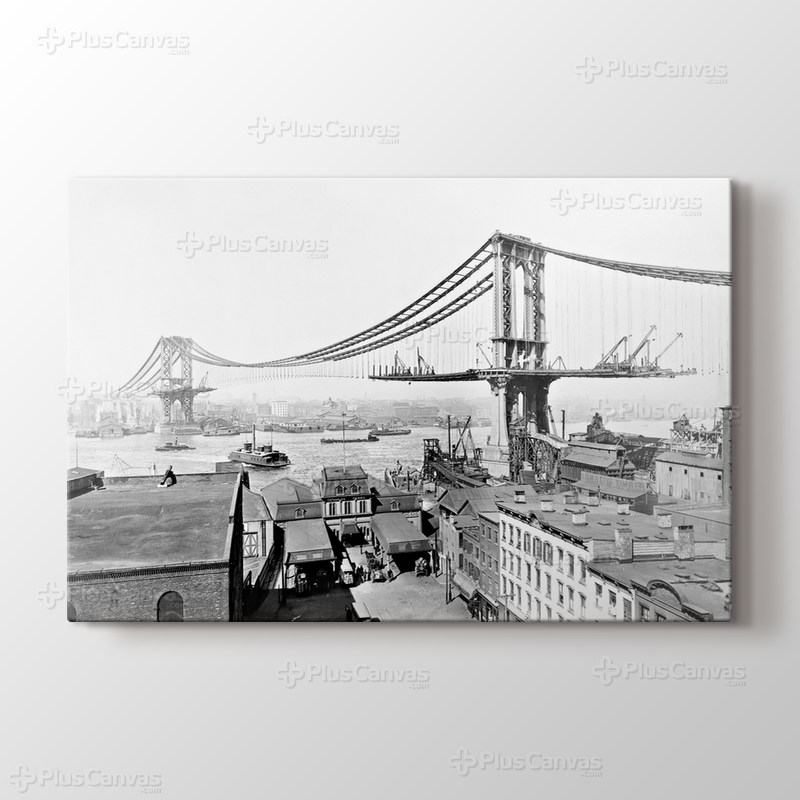 Manhattan Köprüsü 1909 görseli.