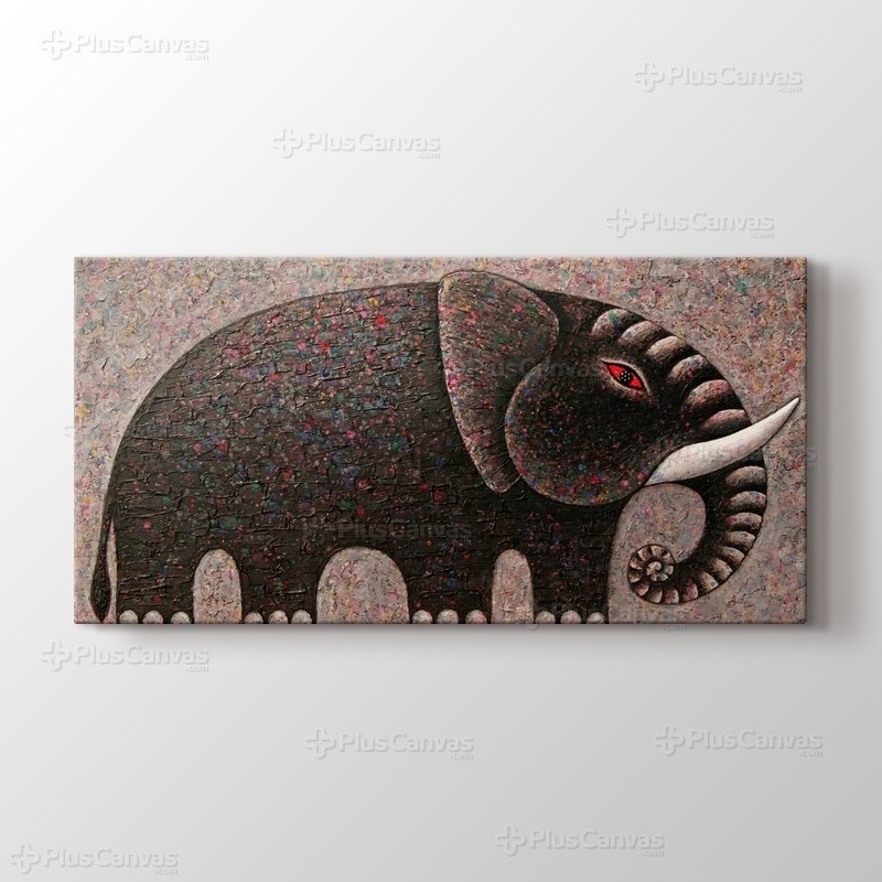 Yağlı Boya Fil görseli.