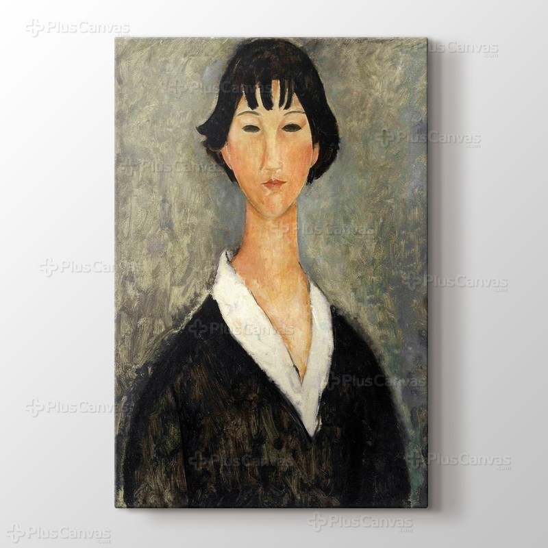 Jeune Fille aux Cheveux Noirs görseli.