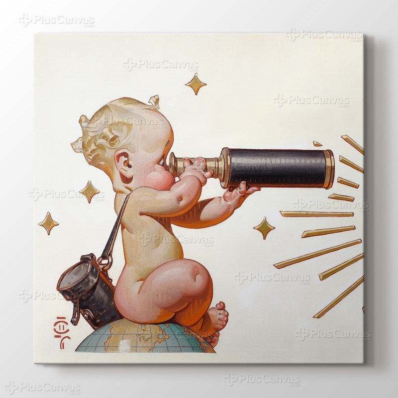 Retro Telescope Baby görseli.