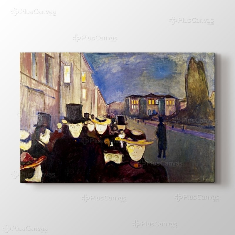 Evening on Karl Johan Street görseli.