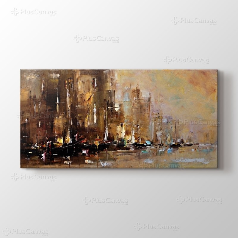 Yağlıboya Soyut Liman görseli.