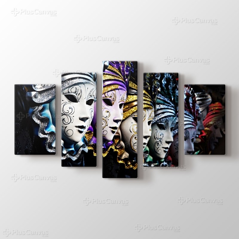 Karnaval maskeleri görseli.