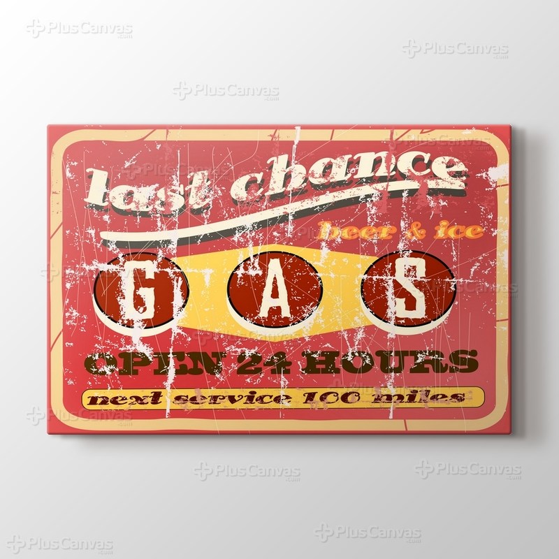 Vintage Benzin İstasyonu görseli.