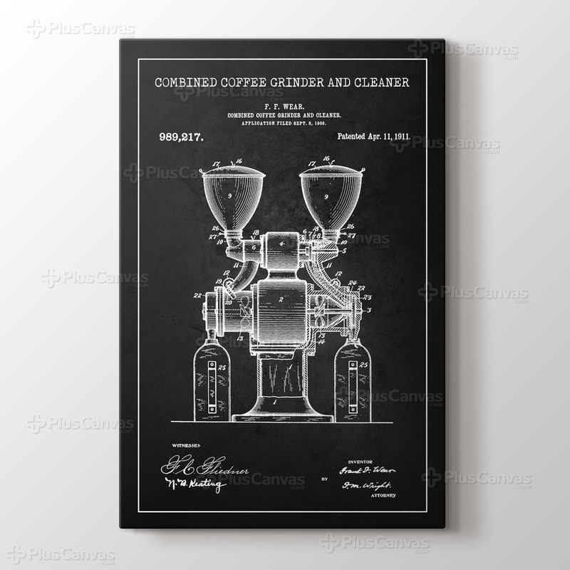 Coffee Grinder Patent görseli.