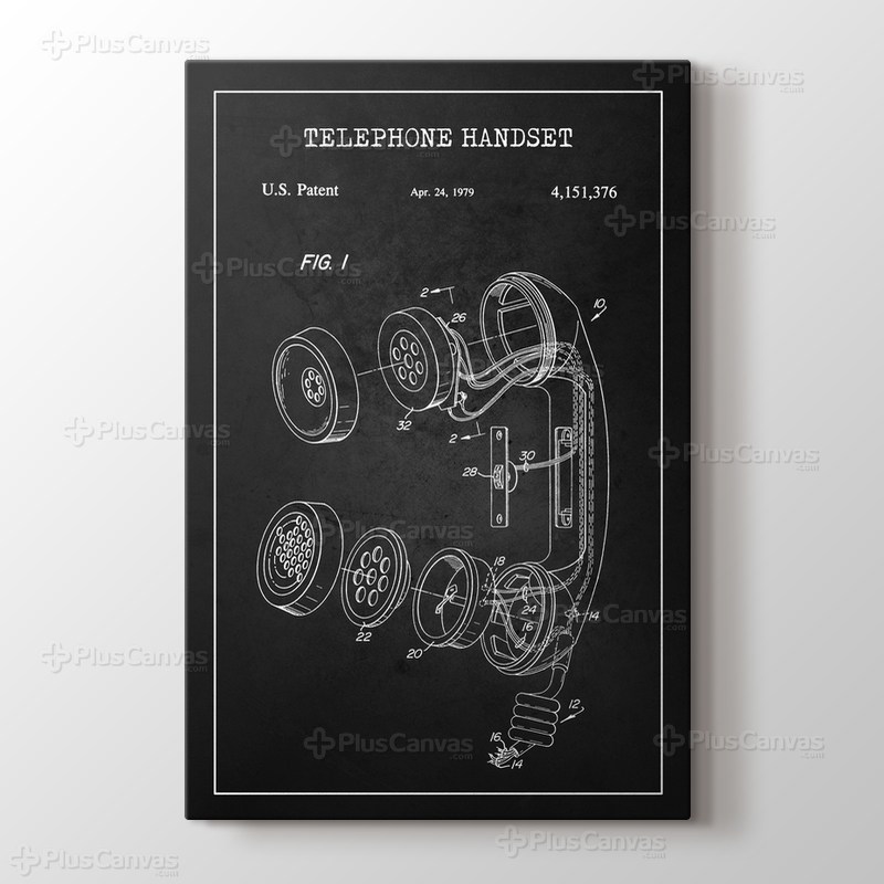 Telephone Handset Patent görseli.