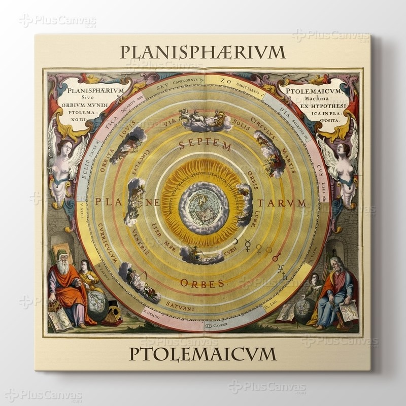 The Planisphere of Ptolemy 1660 görseli.