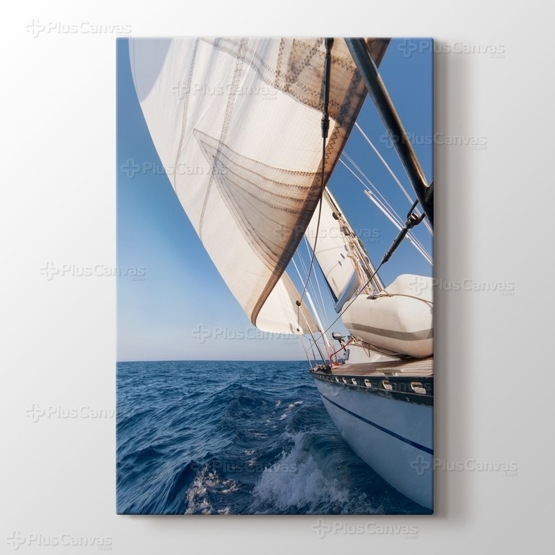 Sailing Yacht On The Race görseli.