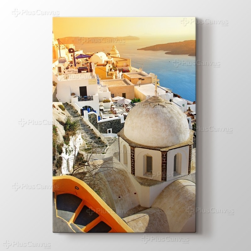 Oia Kasabası Gün Batımı görseli.